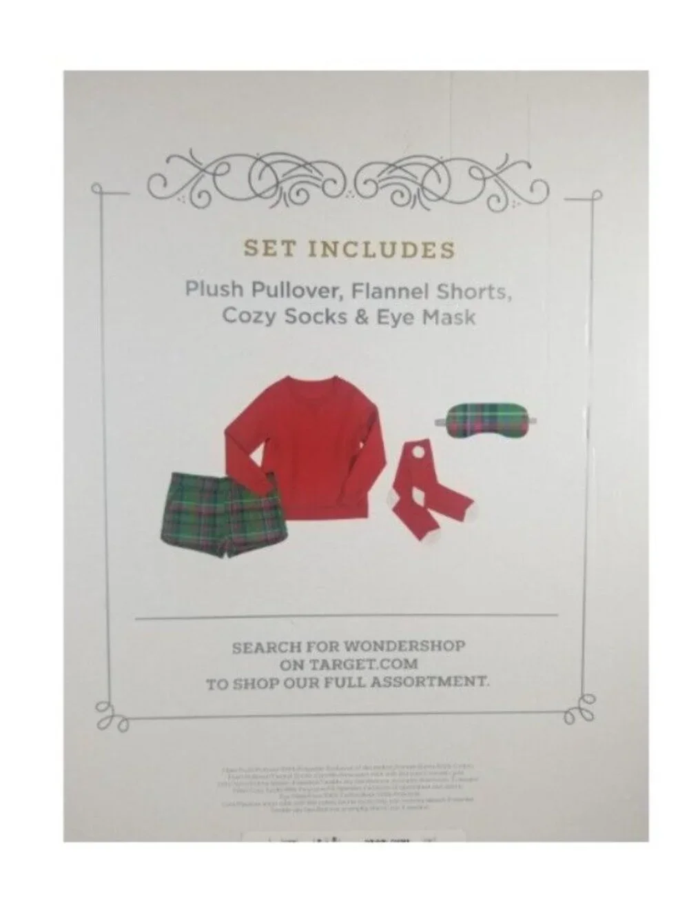 Women’s Christmas Plaid Pajama Set Red Top & Green Tartan Shorts